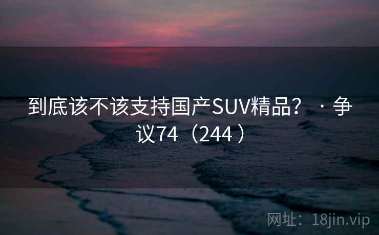 到底该不该支持国产SUV精品？ · 争议74（244 ）